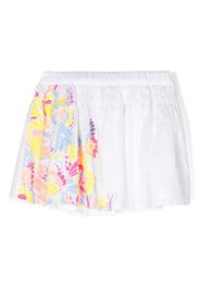 Billieblush butterfly-print mini skirt - Bianco