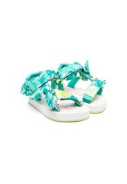 Billieblush graphic-print open-toe sandals - Verde