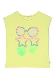 Billieblush graphic-print cotton tank top - Giallo