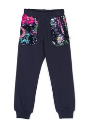 Billieblush sequin-embellished cotton track pants