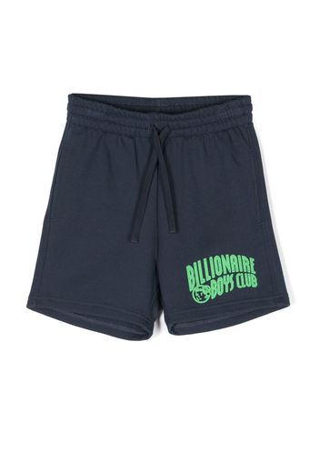 Billionaire Boys Club Kids Arch-Logo drawstring track shorts - Blu