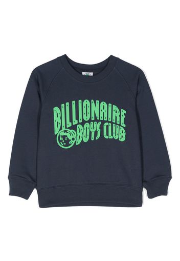 Billionaire Boys Club Kids logo-print cotton sweatshirt - Blu