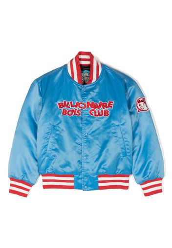 Billionaire Boys Club Kids satin-finish bomber jacket - Blu