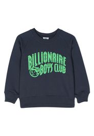 Billionaire Boys Club Kids logo-print cotton sweatshirt - Blu