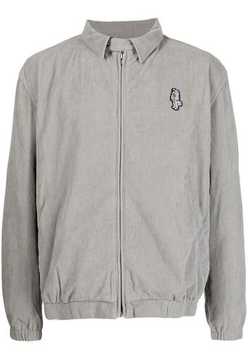 BILLIONAIRE BOYS CLUB logo-print zip-up shirt jacket - Grigio