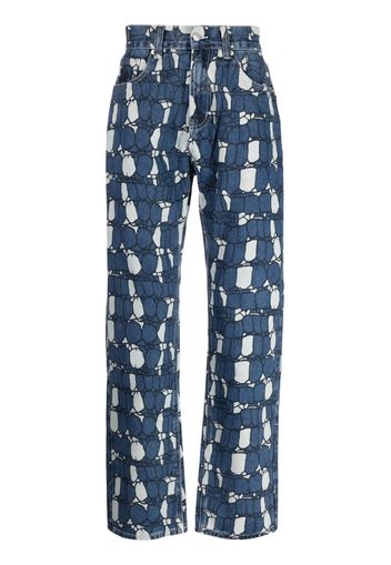 Billionaire Boys Club Gator mid-rise straight-leg jeans - Blu