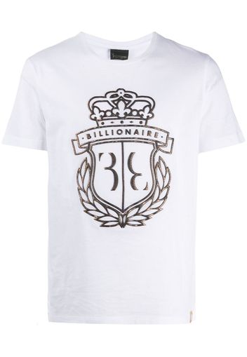 foiled logo crest T-shirt