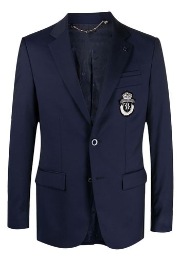 Billionaire Blazer monopetto con ricamo - Blu