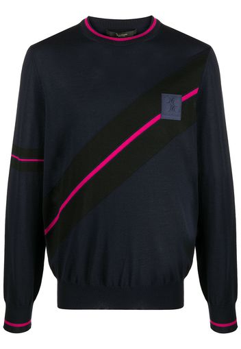 Billionaire Cars Racing merino wool jumper - Blu