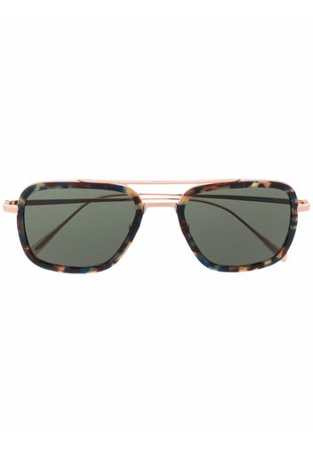 Billionaire tortoiseshell aviator-frame sunglasses - Argento