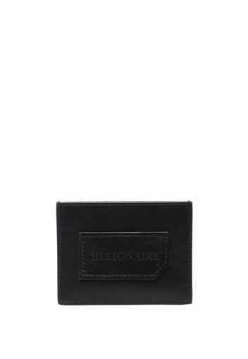 Billionaire Institutional embossed-logo cardholder - Nero