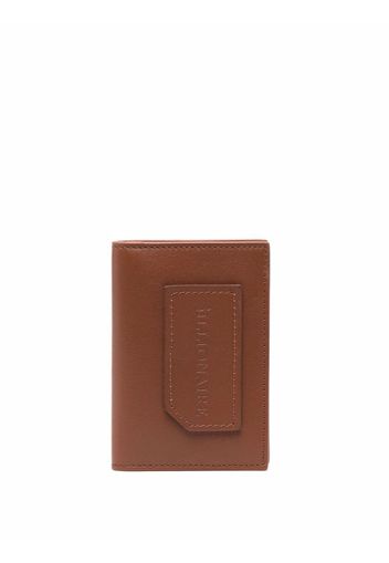 Billionaire Institutional embossed-logo cardholder - Marrone