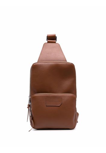 Billionaire Institutional leather backpack - Marrone