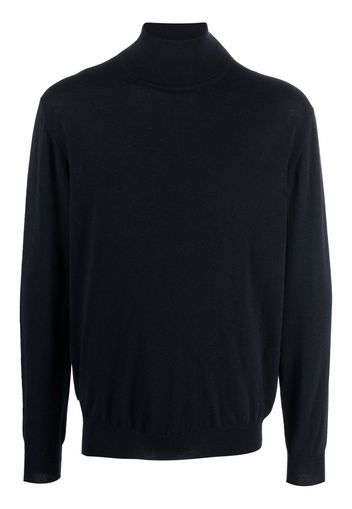 Billionaire fine-knit roll-neck jumper - Blu