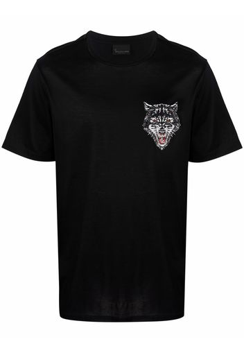 Billionaire wolf-print T-shirt - Nero