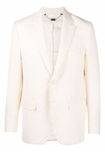 Billionaire jaquard crocodile-effect tailored blazer - Bianco