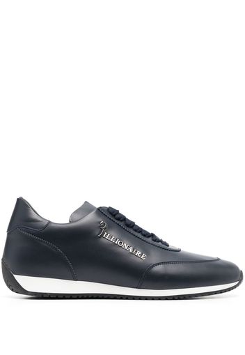 Billionaire calf-leather low-top sneakers - Blu