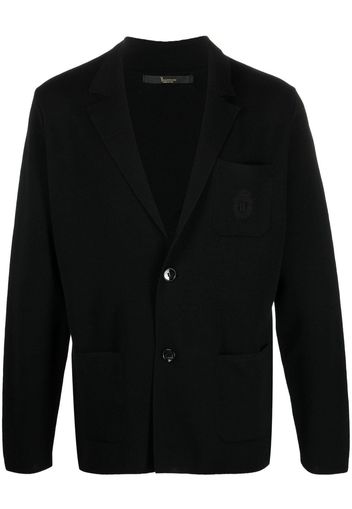 Billionaire single-breasted knitted blazer - Nero