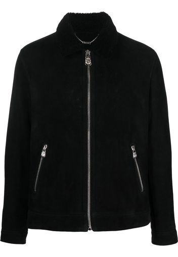 Billionaire Aviator zip-up bomber jacket - Nero