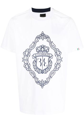 Billionaire T-shirt con ricamo - Bianco