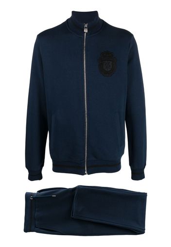 Billionaire logo-embroidered tracksuit set - Blu