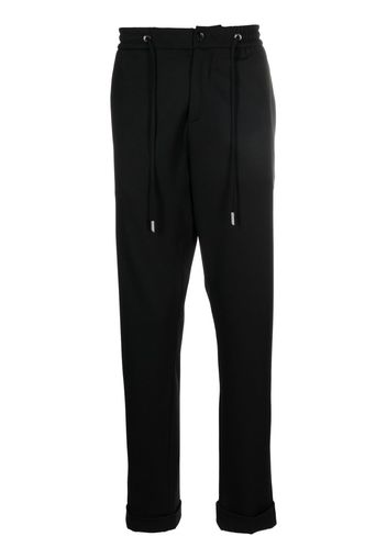 Billionaire elasticated waist tapered trousers - Nero