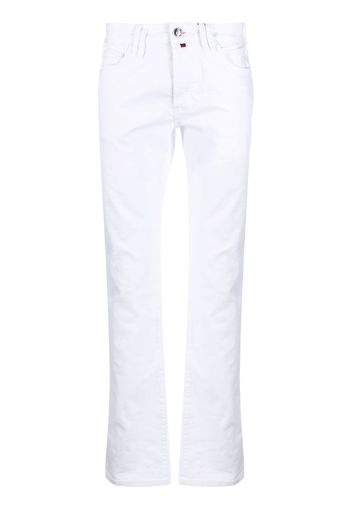 Billionaire Jeans dritti con ricamo - Bianco