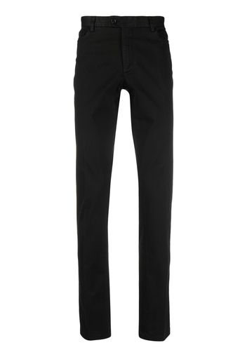 Billionaire classic black cotton straight leg trousers - Nero
