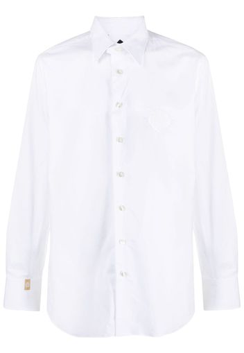 Billionaire slim-cut poplin shirt - Bianco