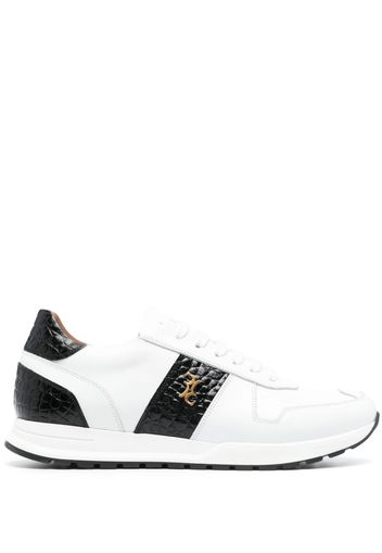 Billionaire two-tone low-top sneakers - Bianco