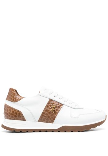 Billionaire two-tone low-top sneakers - Bianco
