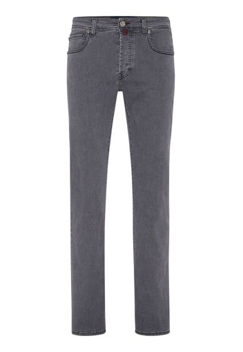 Billionaire logo-embroidered straight-leg jeans - Grigio