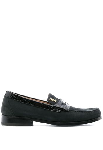 Billionaire contrast-trim moccasin - Nero