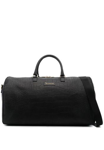 Billionaire embossed-crocodile leather holdall - Nero