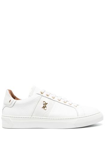 Billionaire contrast-detail low-top sneakers - Bianco