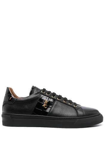 Billionaire contrast-detail low-top sneakers - Nero