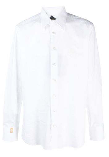 Billionaire logo-embroidered shirt - Bianco