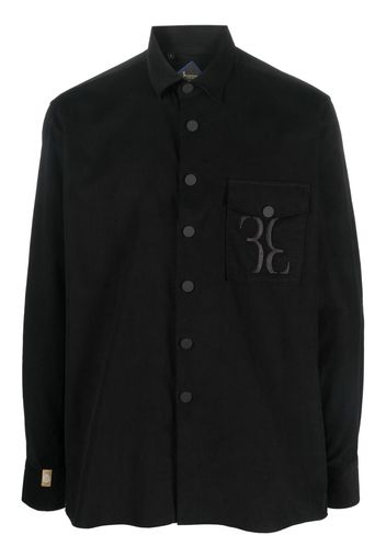 Billionaire Camicia con ricamo monogramma - Nero