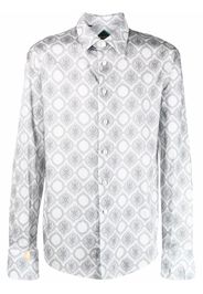 Billionaire Flavio baroque-print shirt - Grigio