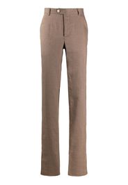 Billionaire Pantaloni sartoriali con ricamo - Marrone