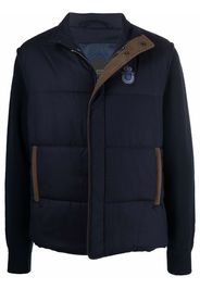 Billionaire padded-panel contrast jacket - Blu