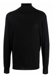 Billionaire fine-knit roll-neck jumper - Nero