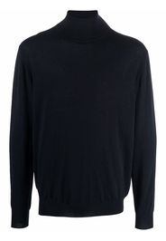 Billionaire fine-knit roll-neck jumper - Blu