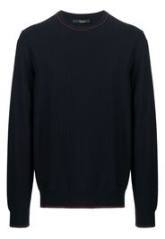 Billionaire crew neck knitted jumper - Blu