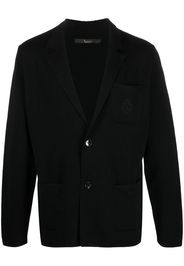 Billionaire single-breasted knitted blazer - Nero