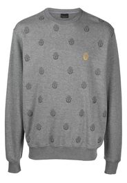 Billionaire logo-print cotton sweatshirt - Grigio