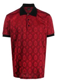 Billionaire Polo con ricamo monogramma - Rosso