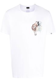 Billionaire T-shirt con stampa grafica - Bianco