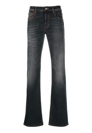 Billionaire logo-patch straight-leg jeans - Grigio