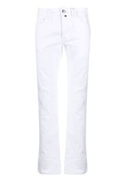 Billionaire Jeans dritti con ricamo - Bianco